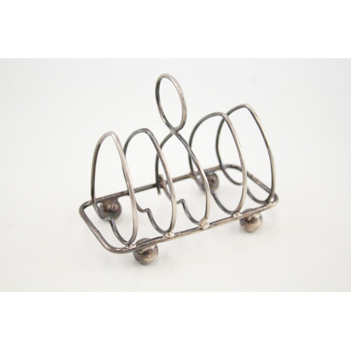 528 - Vintage Hallmarked 1936 Sheffield Sterling Silver 5 Bar Toast Rack (55g)