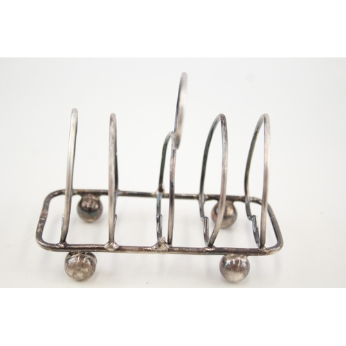 528 - Vintage Hallmarked 1936 Sheffield Sterling Silver 5 Bar Toast Rack (55g)