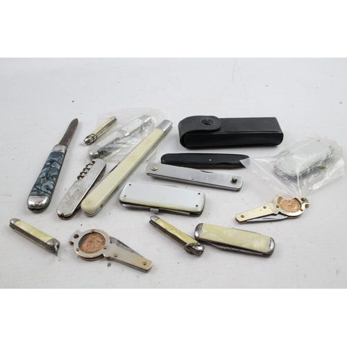 491 - 15 x Vintage Assorted Pocket KNIVES