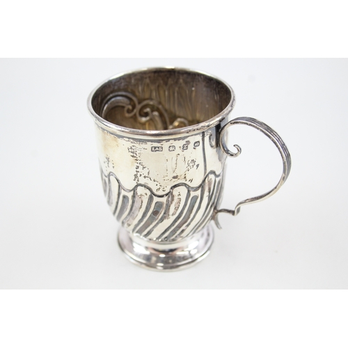 493 - Antique Victorian Hallmarked .925 Sterling Silver Blank Christening Cup (65g)