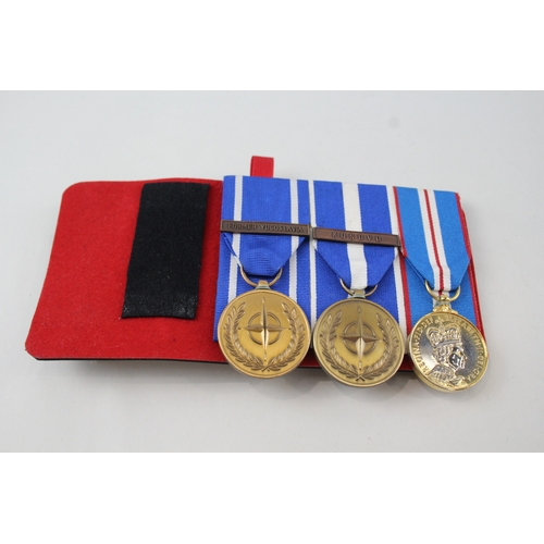 499 - ER. II Medal Group. Mounted. Inc. U.N & Queens Golden Jubilee