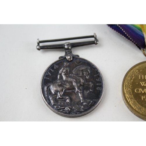 502 - WW1 Medal Pair, Named