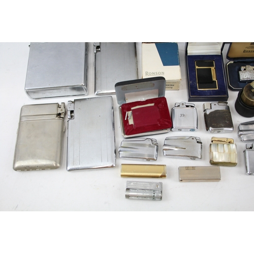 454 - Lighters Job Lot Inc Vintage Table/Desk, Combi-Case, Armac, Zippo, Falcon. Etc