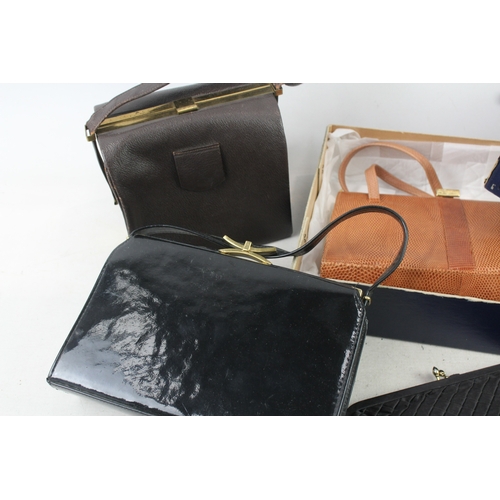 462 - Vintage Handbags & Purses Inc Boxed Mappin & Webb Patent Ackery Kelly Bag Etc