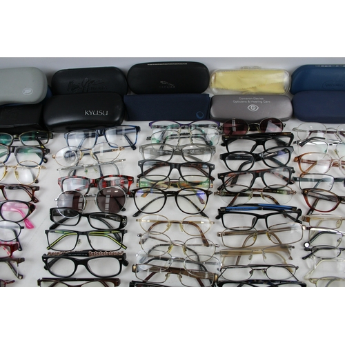 475 - Prescription Glasses Reading Glasses Shades Job Lot Frames Cases Branded x 100