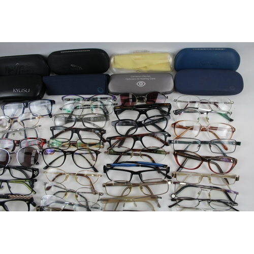 475 - Prescription Glasses Reading Glasses Shades Job Lot Frames Cases Branded x 100