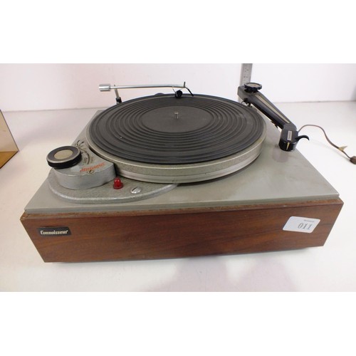 11 - CONNOISSEUR 2 SPEED RECORD PLAYER- UNTESTED AS SEEN