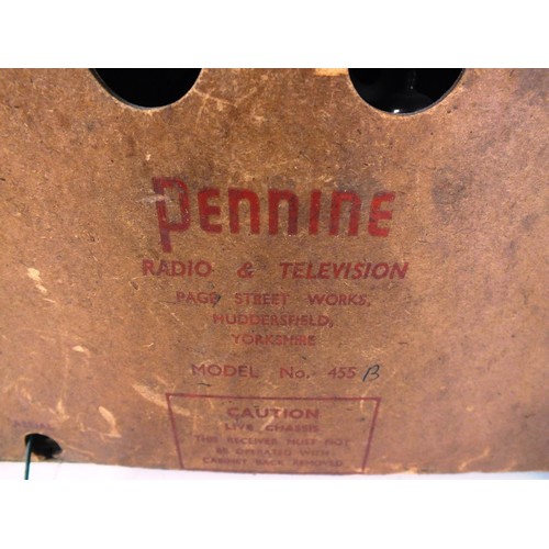 25 - PENNINE MODEL 455 RADIO - UNTESTED AS SEEN