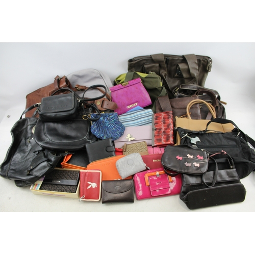 556 - Job Lot Assorted Women's Fashion Handbags & Purses Inc Radley