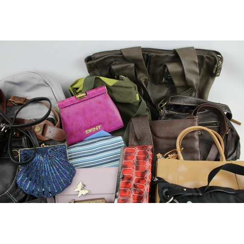 556 - Job Lot Assorted Women's Fashion Handbags & Purses Inc Radley