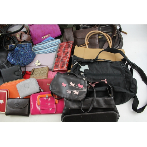 556 - Job Lot Assorted Women's Fashion Handbags & Purses Inc Radley