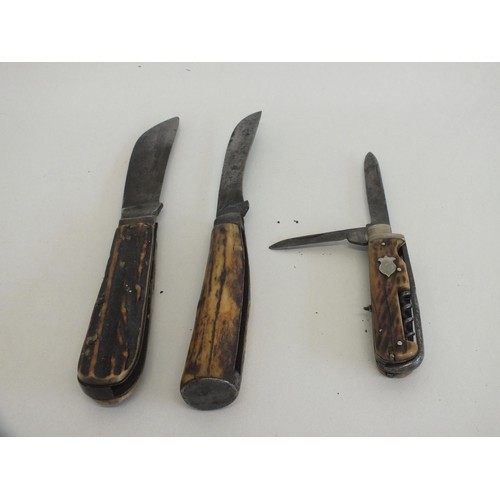 49 - Two sheffield pruner knives and one other