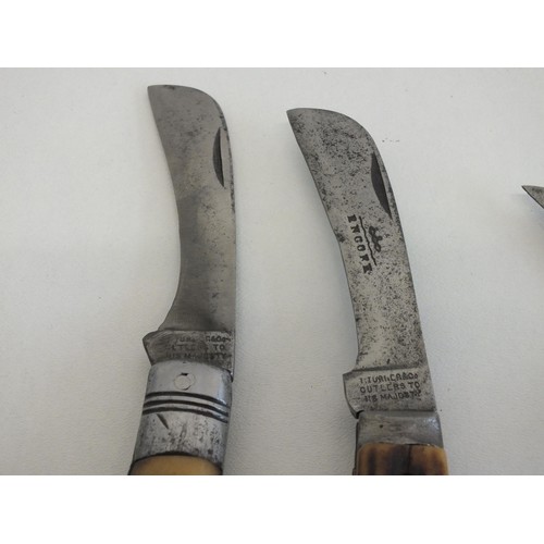 48 - Two sheffield pruner knives and one other