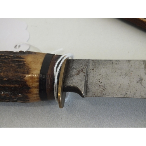 53 - Sheffield bone handle bowie knife