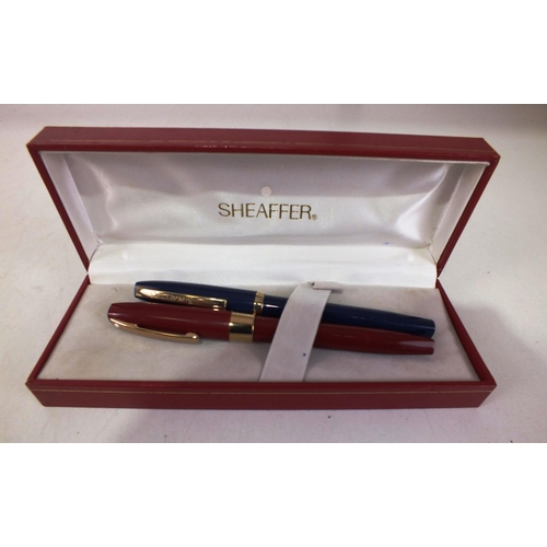 11 - Two Sheaffer fountain pens with 14ct Nibs