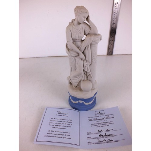 24 - Wedgwood's The Classical Muses collection figure, Urania, comes with a certificate and is in very go... 
