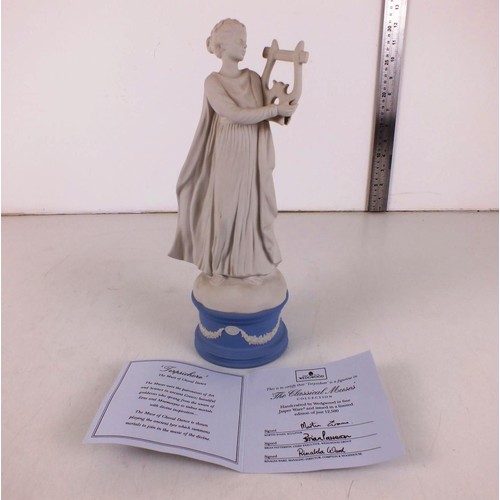 25 - Wedgwood's The Classical Muses collection figure, Terpsichore, comes with a certificate and is in ve... 