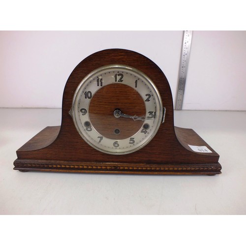 14 - Mantle Wooden Clock