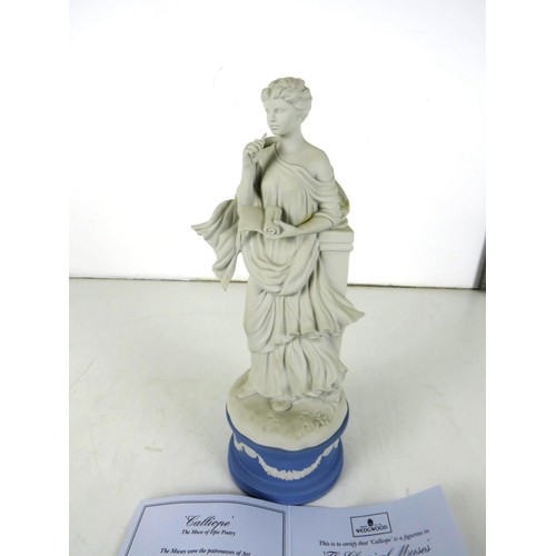 15 - Wedgwood's The Classical Muses collection figure, Calliope, comes with a certificate and is in very ... 