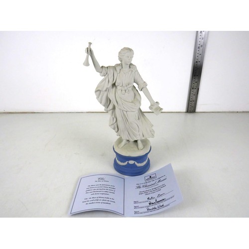 16 - Wedgwood's The Classical Muses collection figure, Elio, comes with a certificate and is in very good... 