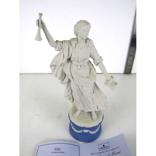 16 - Wedgwood's The Classical Muses collection figure, Elio, comes with a certificate and is in very good... 