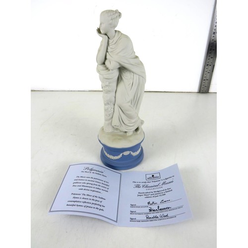 17 - Wedgwood's The Classical Muses collection figure, Polymnia, comes with a certificate and is in very ... 