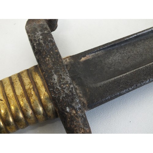 253 - Brass handled vintage bayonet