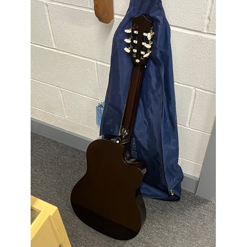 252 - Stagg acoustic and electric guitar