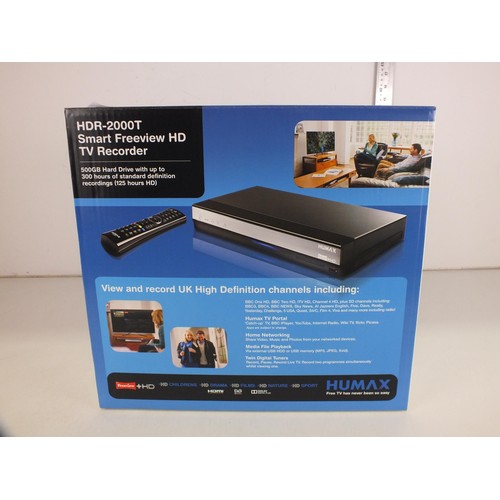 304 - HDR 2000T smart freeview HD TV recorder - boxed as new, untested.