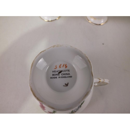 310 - Heathcote bone china tea set.