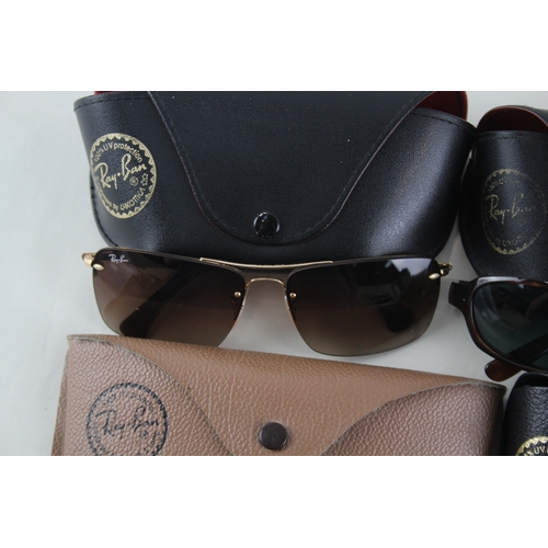 466 - Four pairs of Ray Ban Designer Sunglasses.