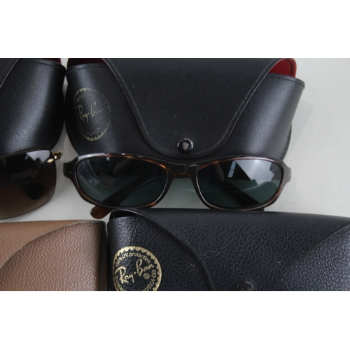 466 - Four pairs of Ray Ban Designer Sunglasses.