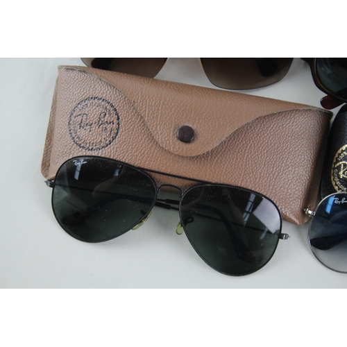 466 - Four pairs of Ray Ban Designer Sunglasses.