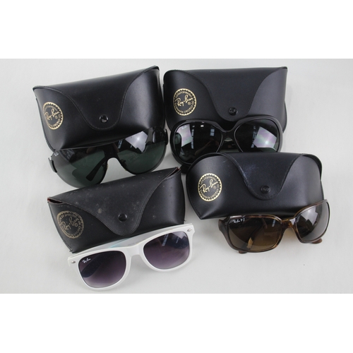 467 - Four pairs of Ray Ban Sunglasses with cases.