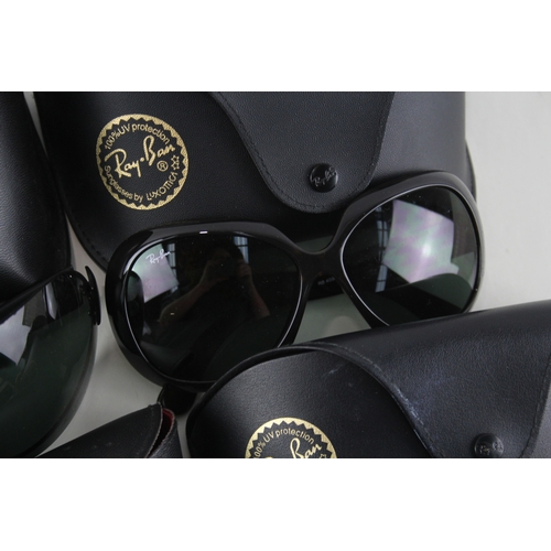 467 - Four pairs of Ray Ban Sunglasses with cases.