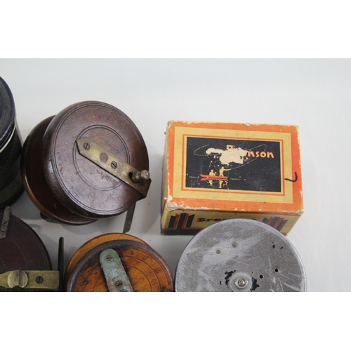 502 - Assorted Vintage Fishing Reels Angling Various Brands