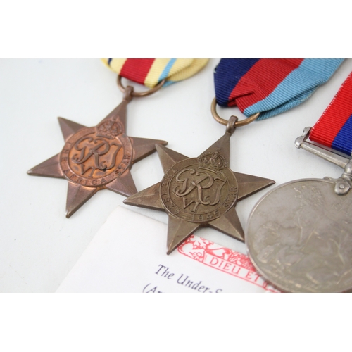 523 - WW2 Africa, Italy Star Medal Group & Award Note