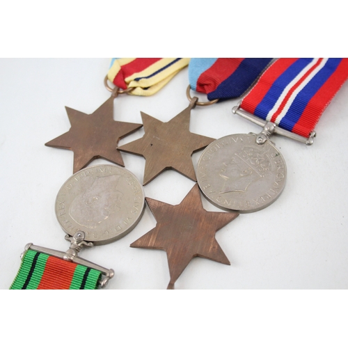 523 - WW2 Africa, Italy Star Medal Group & Award Note