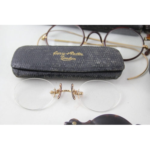 526 - Antique / Vintage Spectacles & Eyewear Inc Tortoise, Lorgnette, PinceNez Joblot