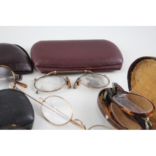 526 - Antique / Vintage Spectacles & Eyewear Inc Tortoise, Lorgnette, PinceNez Joblot