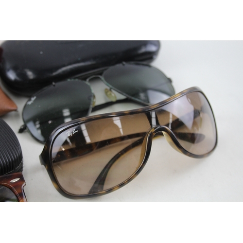 535 - Collection of Designer Rayban Sunglasses Inc Cases x 5