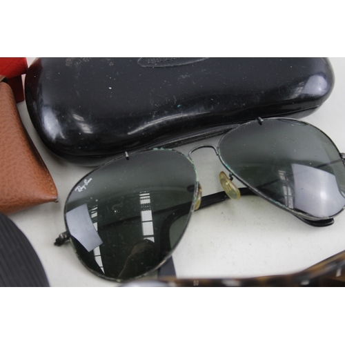 535 - Collection of Designer Rayban Sunglasses Inc Cases x 5