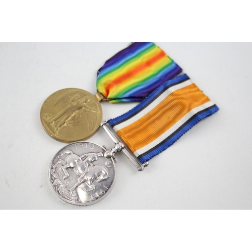 536 - WW1 Medal Pair 134503 Gnr H. Bradley RA x 2