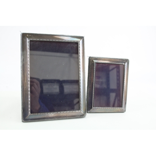 537 - 2 x Vintage Hallmarked .925 Sterling Silver Photograph Frames (646g)