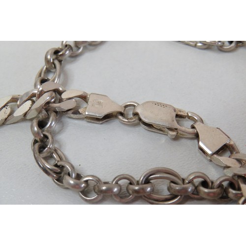 16 - Three 925 Silver bracelets.
Weight 49g