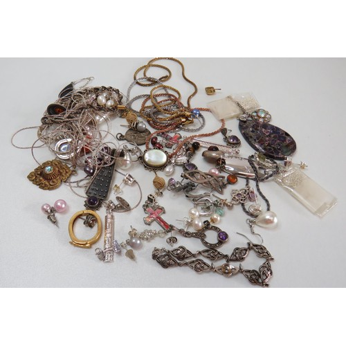 31 - Job lot of Silver Jewellery to include earrings, Necklaces, Pendants etc.
Weight 176g