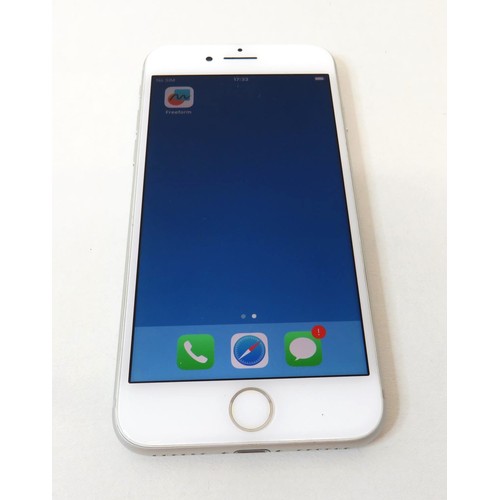 75 - White Apple iPhone 8 unlocked, fully charged and good working condition. (no charger)