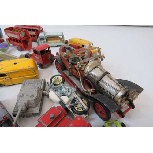 76 - Job lot of playworn diecast Matchbox Lesney and Corgi Chitty Bang Bang etc.