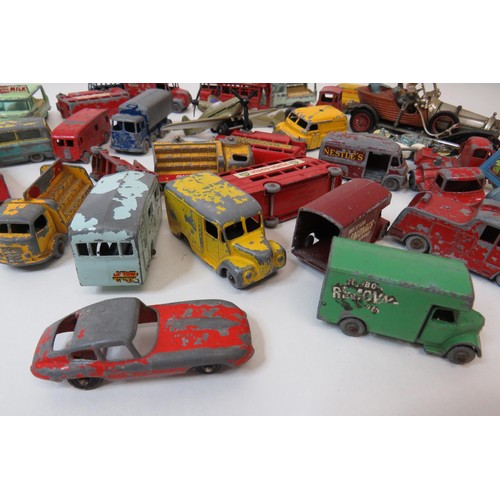 76 - Job lot of playworn diecast Matchbox Lesney and Corgi Chitty Bang Bang etc.