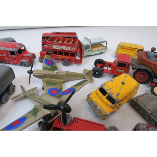 76 - Job lot of playworn diecast Matchbox Lesney and Corgi Chitty Bang Bang etc.